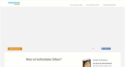Desktop Screenshot of kolloidales-silber-info.com
